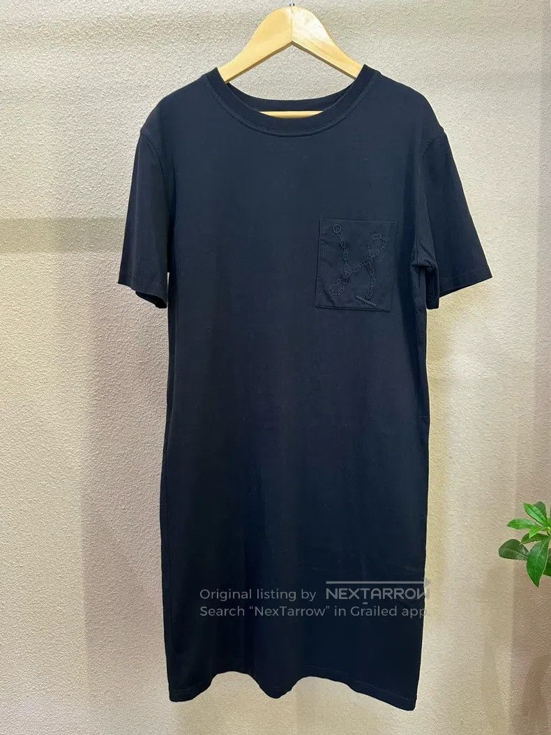 Hermes Hermes Pocket Logo Embroidered T-Shirt Dress Size XS / US 0-2 / IT 36-38 - 1 Thumbnail