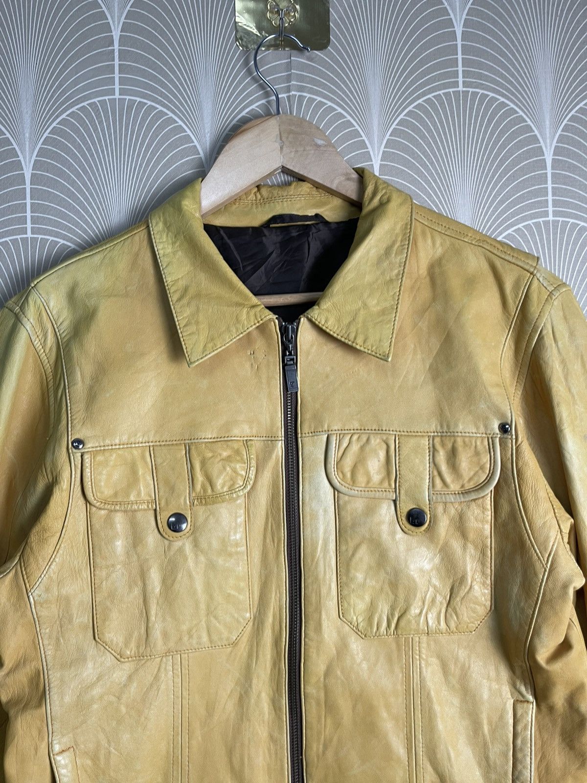 Designer × Japanese Brand × Vintage VINTAGE BARASSI MILANO LEATHER CHORE JACKET RARE Size US M / EU 48-50 / 2 - 5 Thumbnail
