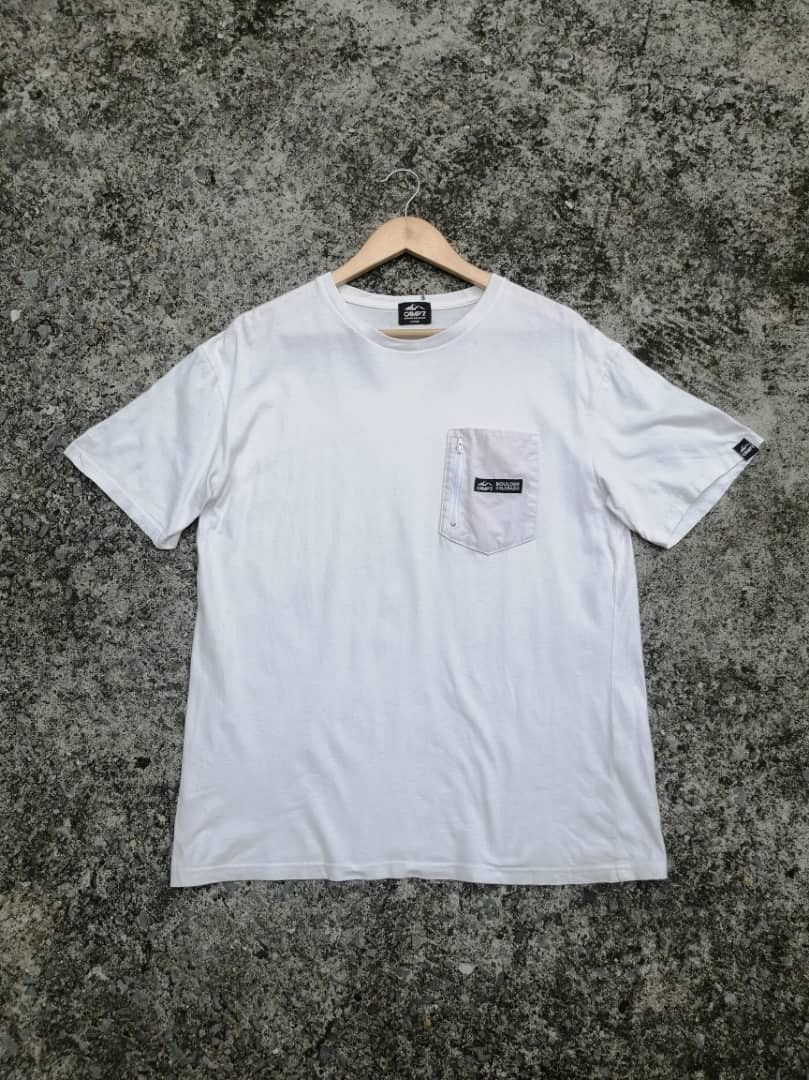 image of Camp7 Boulder Colorado Pocket Tee in White, Men's (Size Medium)
