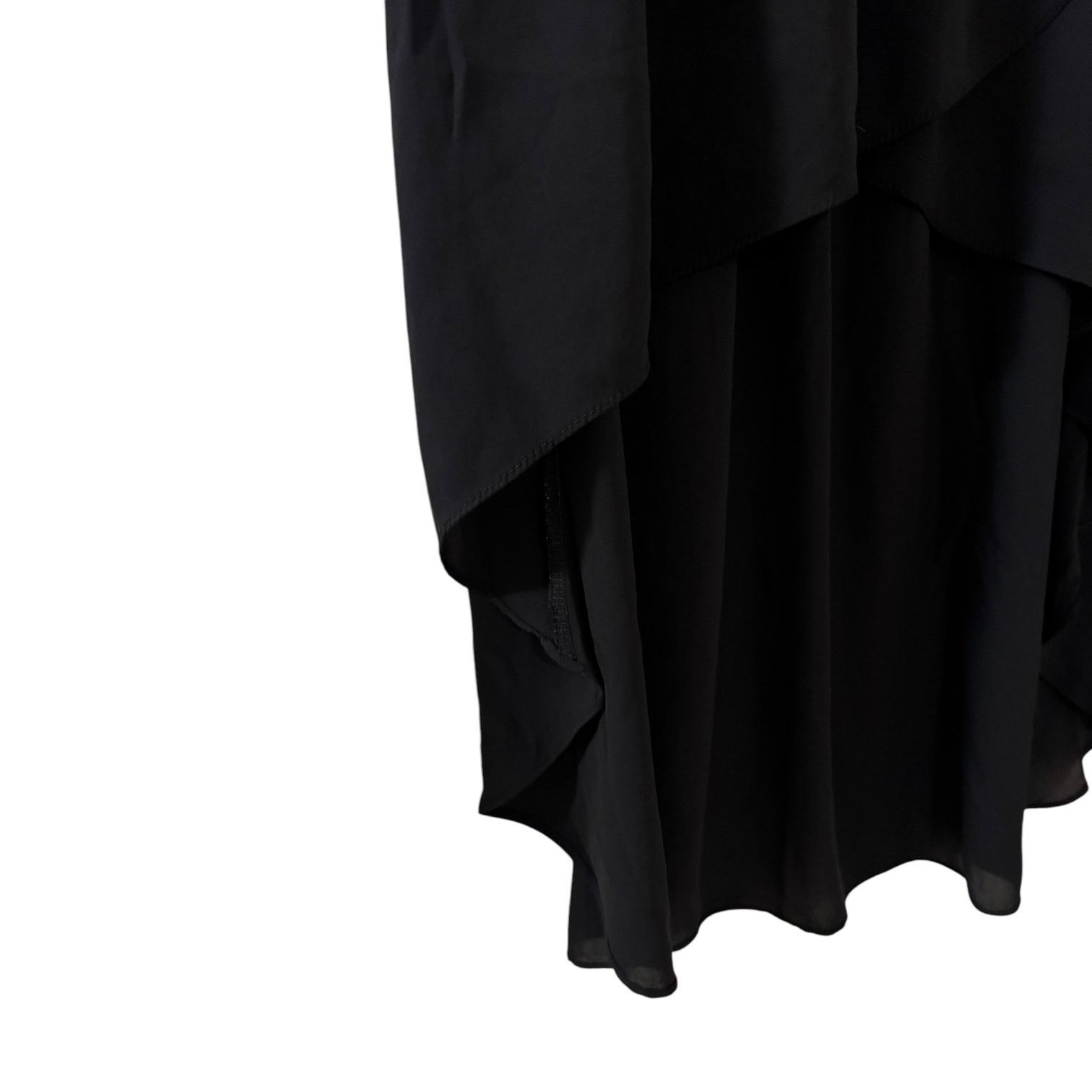 Forever 21 Forever 21 Women’s Asymmetrical Hem Black Sheer Skirt Small Size 26" / US 2 / IT 38 - 3 Thumbnail
