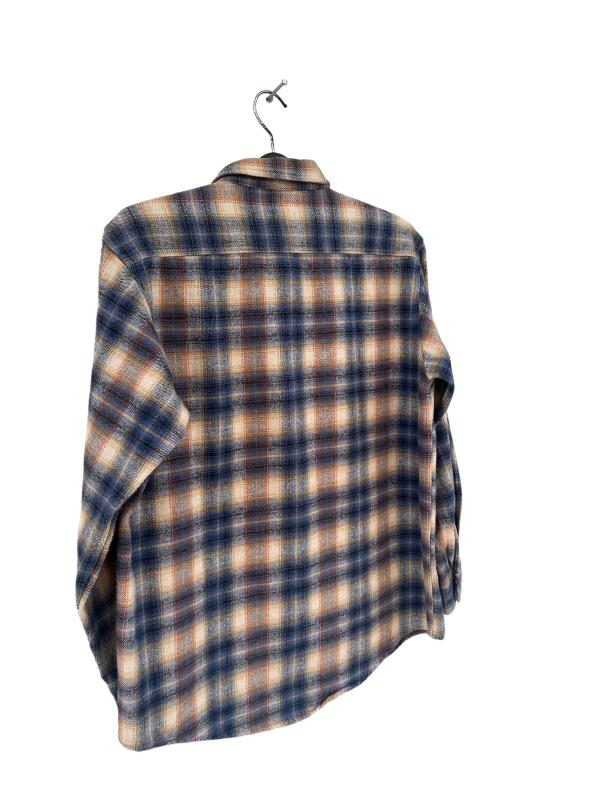 Edwin Vintage 90s Edwin Japan Double Pocket Thick Flannel Shirt Size US L / EU 52-54 / 3 - 11 Thumbnail