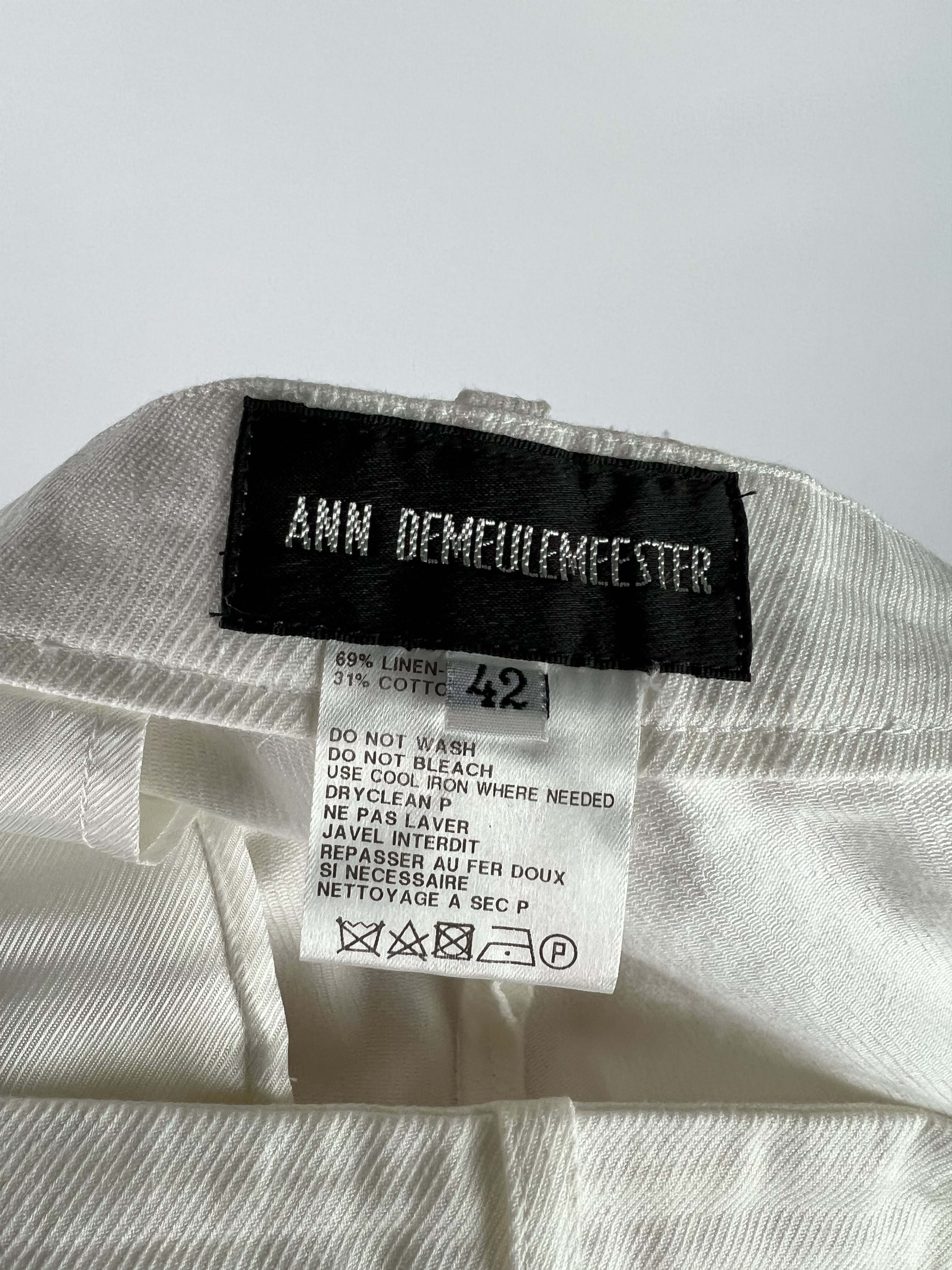 Ann Demeulemeester Ann Demeulemeester Linen/Cotton Women's Pants Size 42 Size 34" / US 12 / IT 48 - 7 Thumbnail