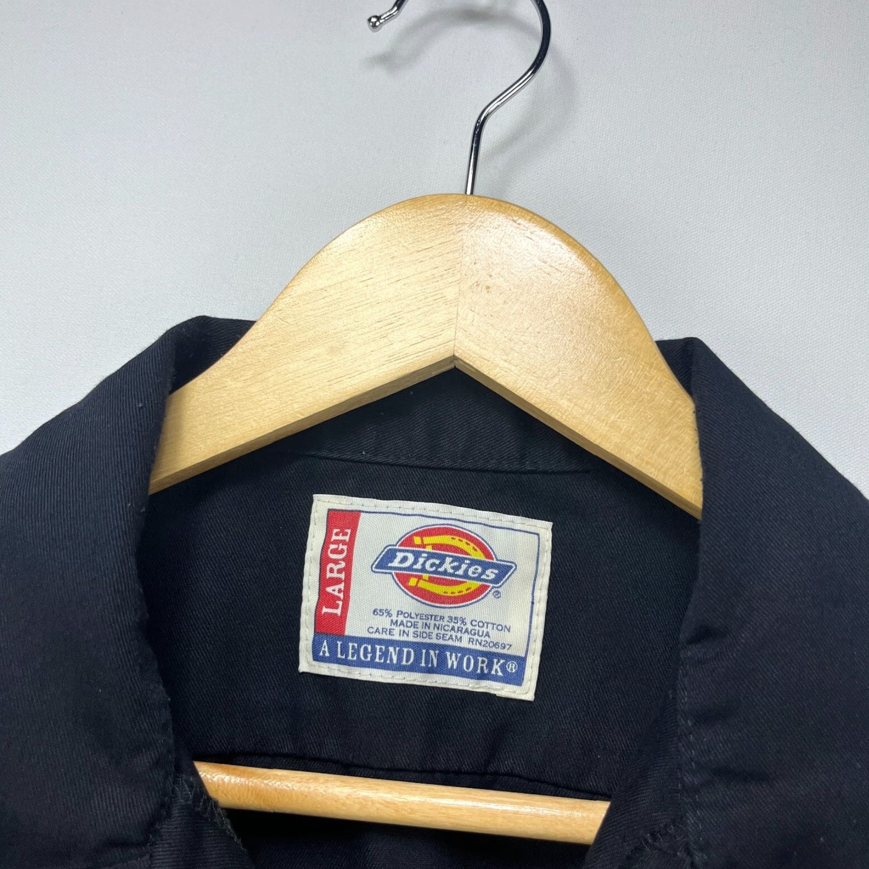 Dickies VINTAGE Dickies Button-Up Shirt Black L Mens Short Sleeve Work Size US L / EU 52-54 / 3 - 4 Thumbnail