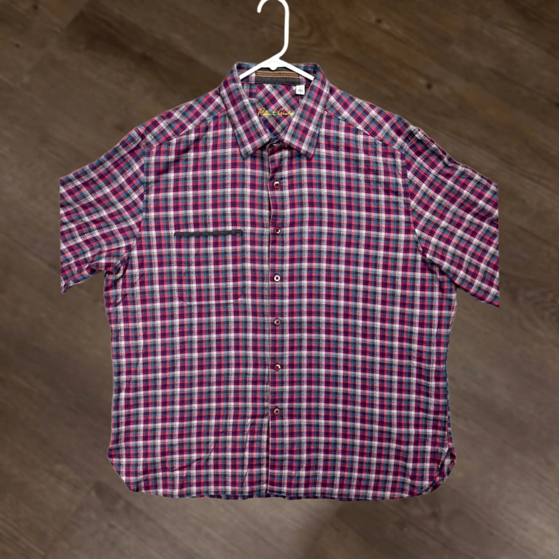 Robert Graham Robert Graham Shirt Mens 3XL Madras Plaid Flannel Button-Up Classic Fit Cardi Colorful Outdoor Preppy Mens Size US XXL / EU 58 / 5 - 1 Thumbnail