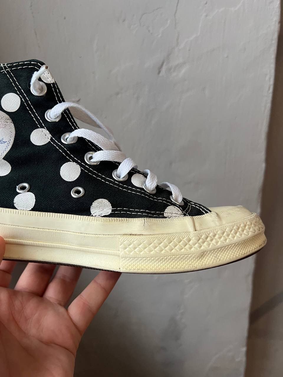 Comme des Garcons PLAY PLAY COMME DES GARCONS X CONVERSE ICONIC RED HEART SNEAKERS Size US 7.5 / IT 37.5 - 14 Thumbnail