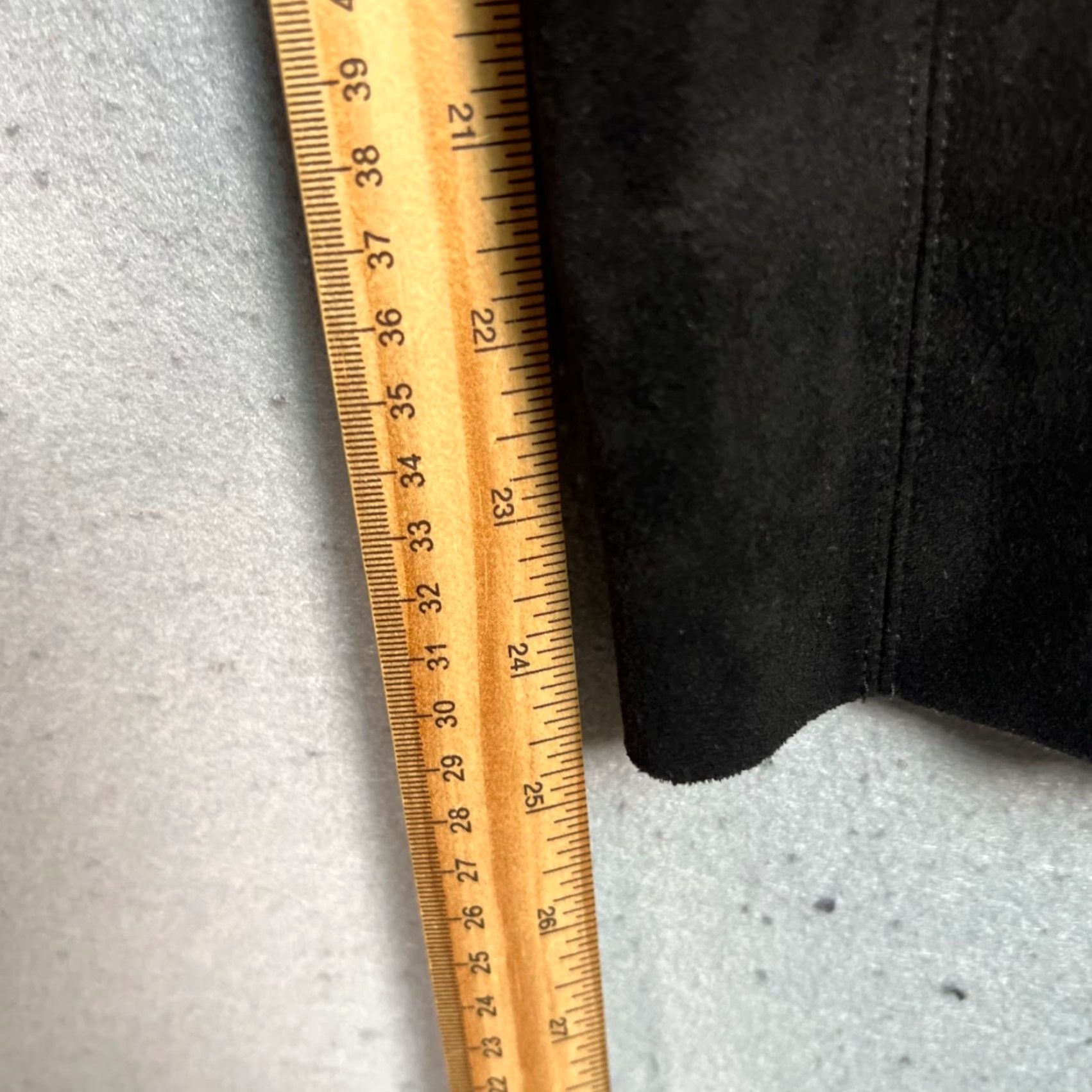 Zara Zara Basic Pants Womens Small Black Skinny Suede Like Texture Size 28" / US 6 / IT 42 - 6 Thumbnail