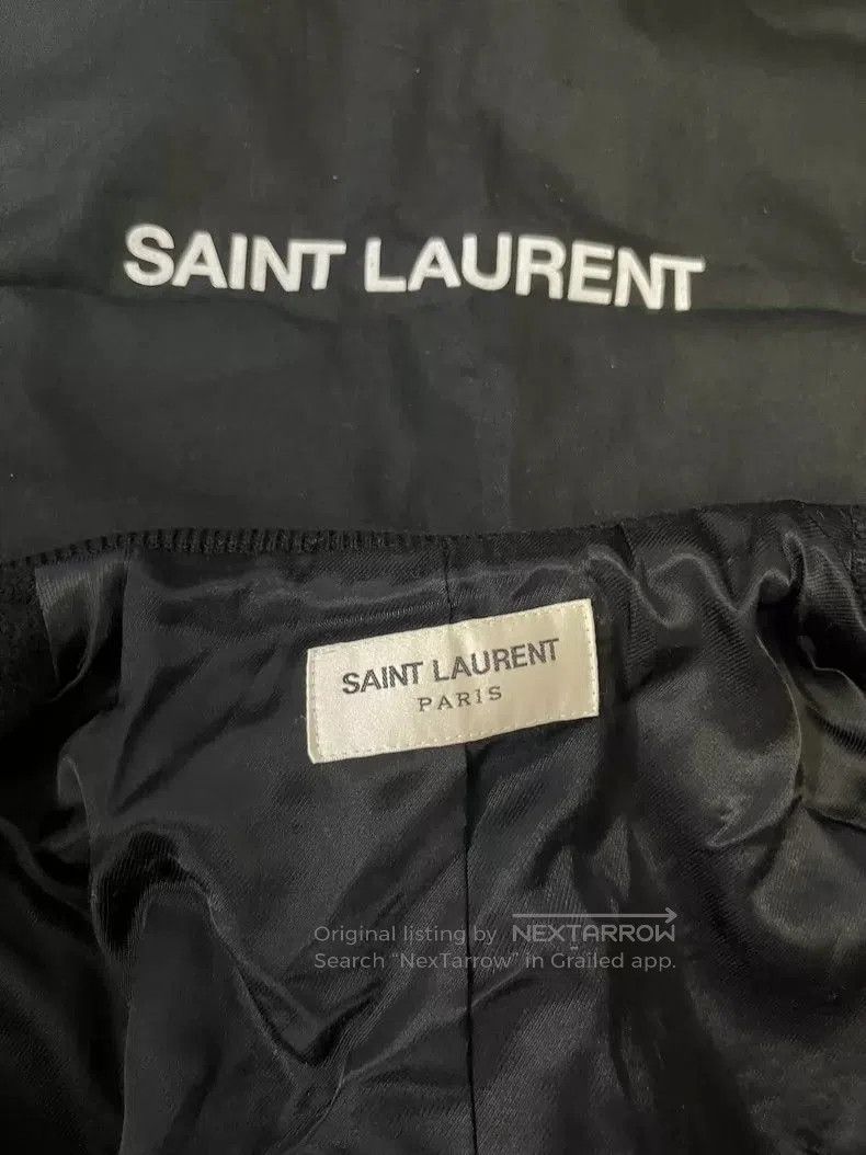 Yves Saint Laurent YSL Wool Leather Sleeve Varsity Jacket. Size US M / EU 48-50 / 2 - 4 Thumbnail