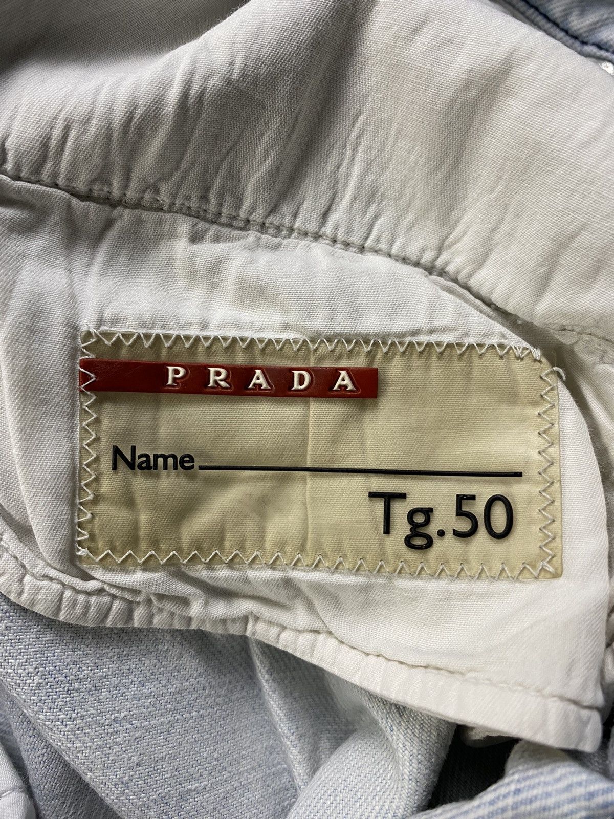 Prada Prada - SS00 Red Tab Denim Jeans Size US 34 / EU 50 - 10 Thumbnail