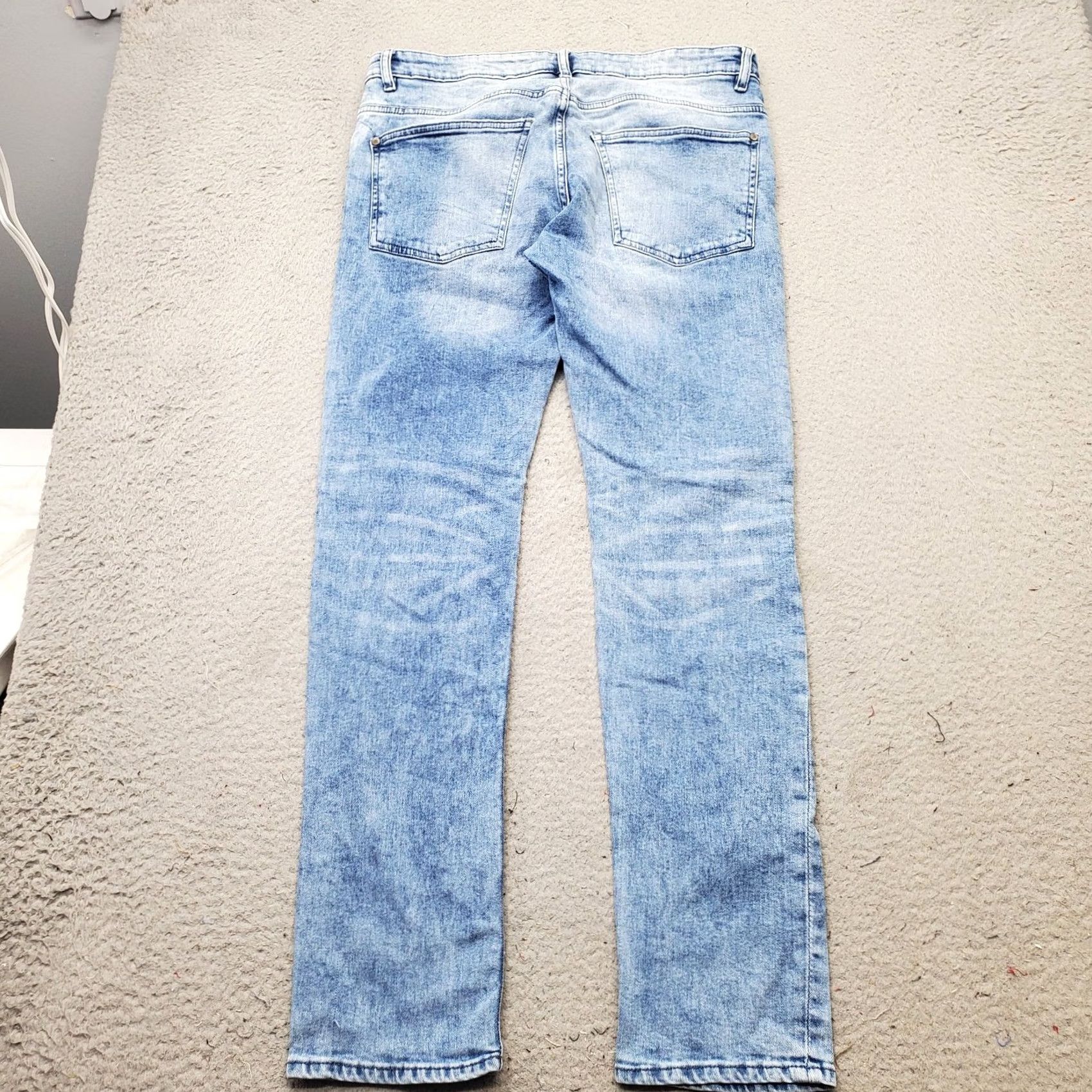 Denime Divided Womens Jeans 34 Blue Denim Stretch Pintuck Skinny Streetwear Comfort Regular 5-Pocket Denim Jeans Size 24" / US 00 / IT 34 - 2 Thumbnail