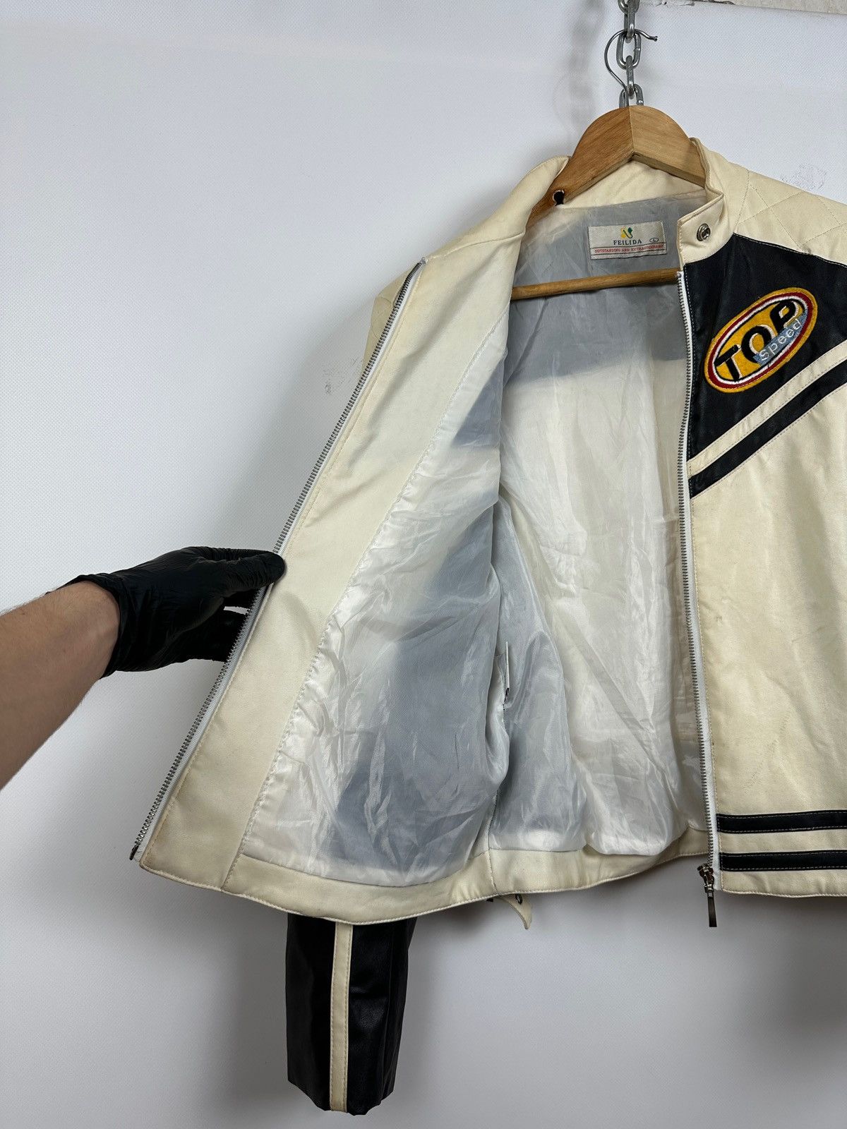 Vintage Vintage Wonder Team Grand Prix Y2K Racing Leather Jacket Size L / US 10 / IT 46 - 13 Thumbnail