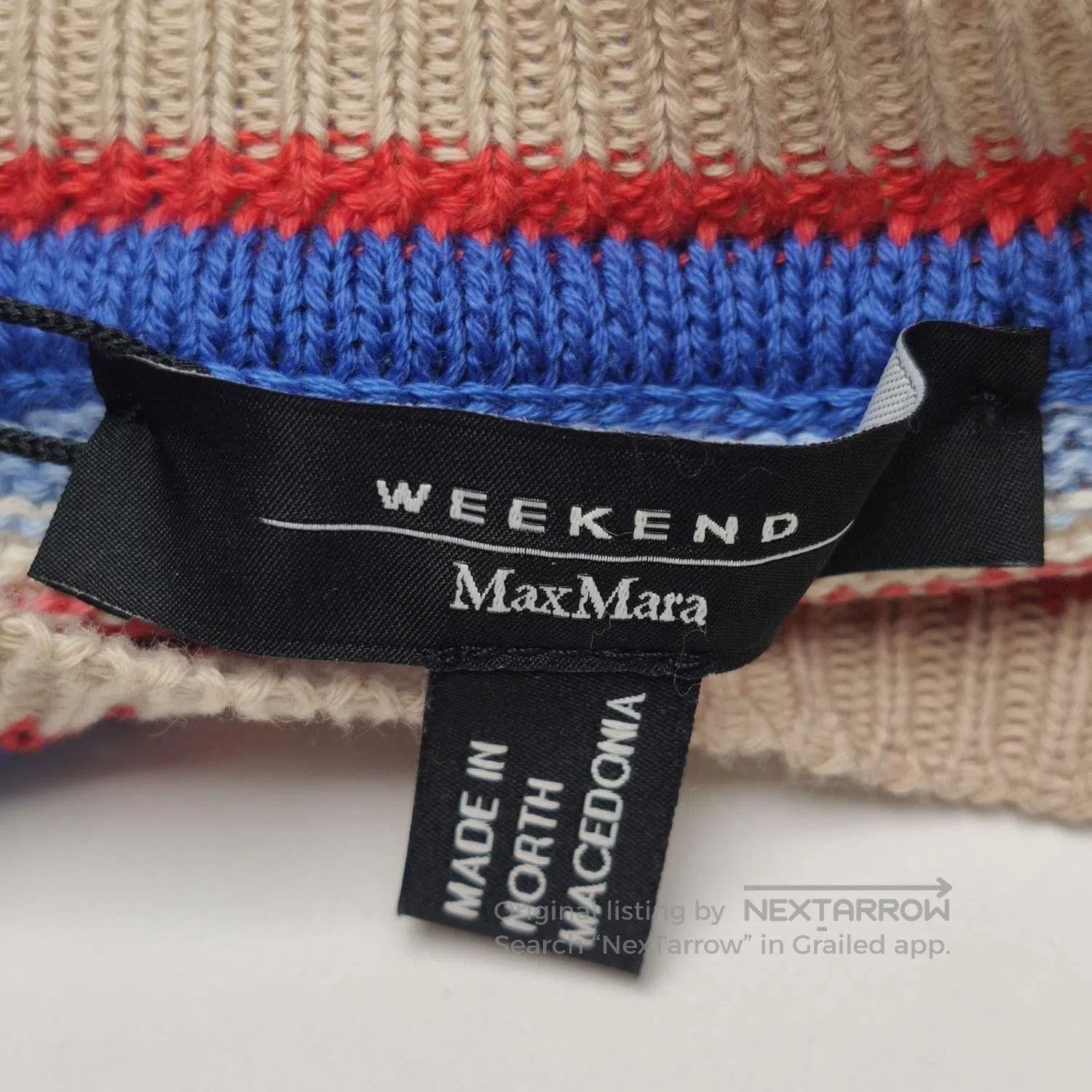 Weekend Max Mara Weekend Max Mara Linen Stripe Crewneck Sweater XS. Size XS / US 0-2 / IT 36-38 - 4 Thumbnail