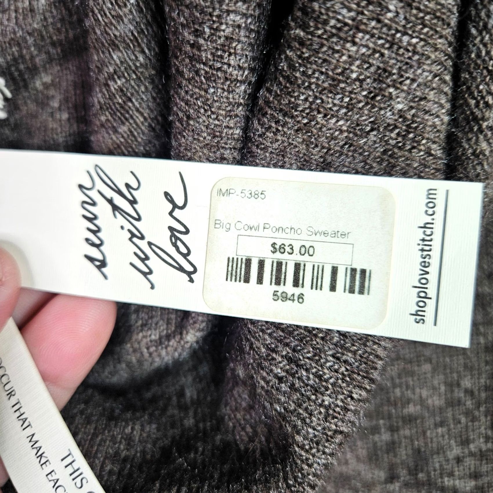 Vintage Lovestitch Cardigan Sweater Brown One Size Womens Cowl Neck Knit All Seasons Modern 90s Standalone Cardigan Theme: Modern? Size ONE SIZE - 7 Thumbnail