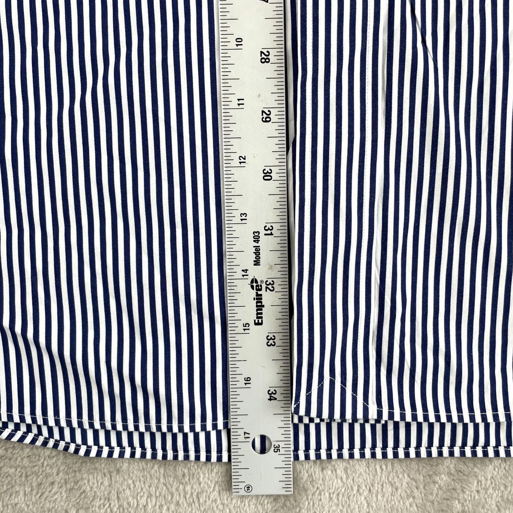 Polo Ralph Lauren Polo Ralph Lauren Shirt Men 2XLT Blue White Striped Custom Fit Red Pony Preppy Shirt Size US XXL / EU 58 / 5 - 6 Thumbnail