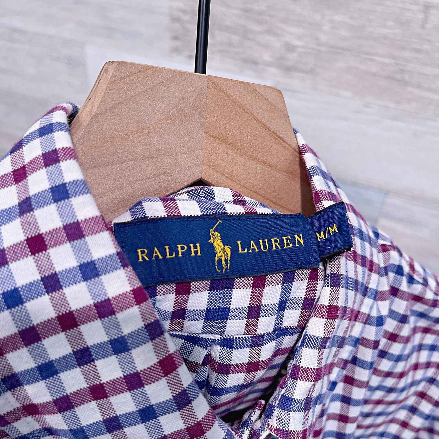 Ralph Lauren Ralph Lauren Gingham Check Oxford Shirt Blue Red Mens M Size US M / EU 48-50 / 2 - 5 Thumbnail
