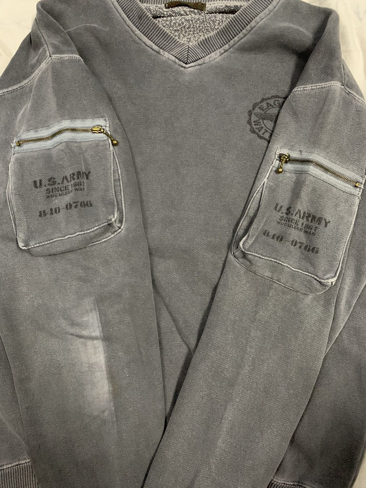 Japanese Brand Vintage Japanese Brand FB Key US Army Faded Sweatshirt Size US M / EU 48-50 / 2 - 7 Thumbnail