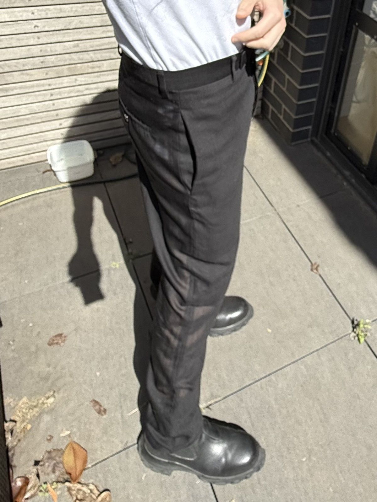 Rick Owens Rick Owens Wool Slim Astaires Long RU21S6374WG Size 50L - 13 Thumbnail