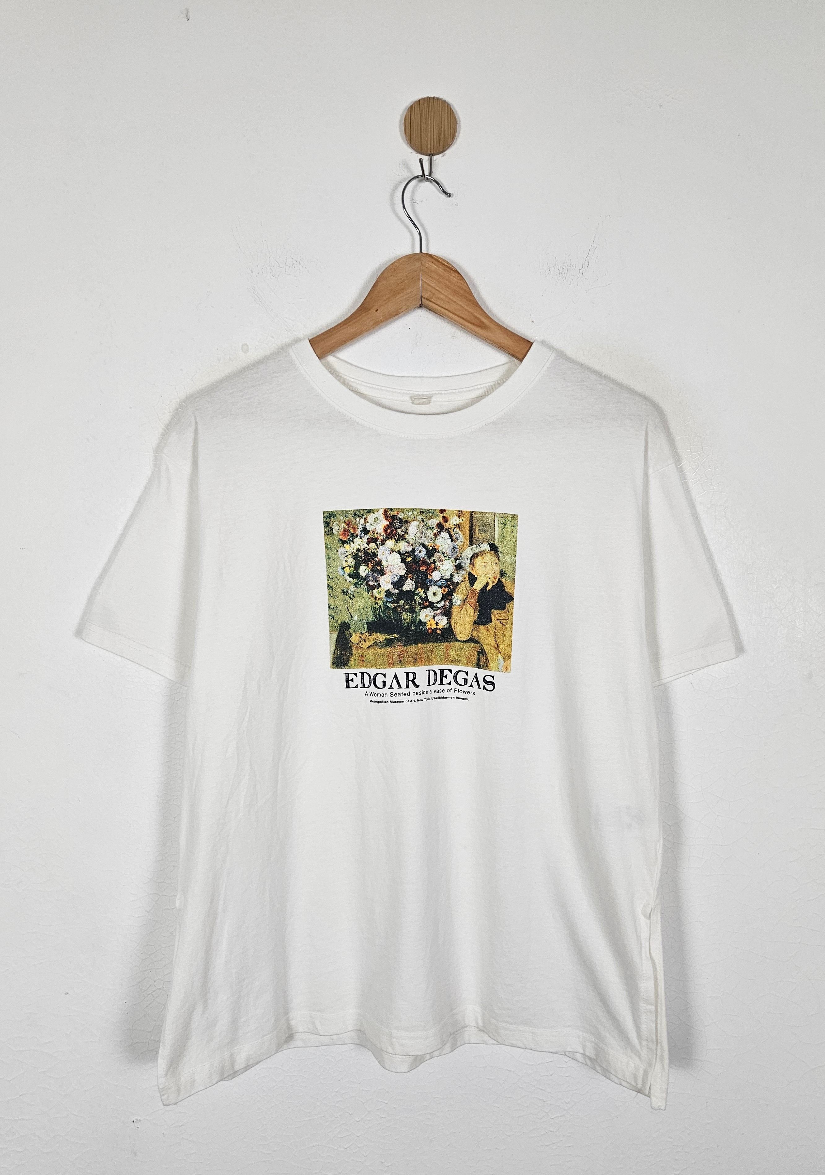 Vintage Vintage Edgar Degas Vase of Flower Art Tee Size US M / EU 48-50 / 2 - 1 Thumbnail