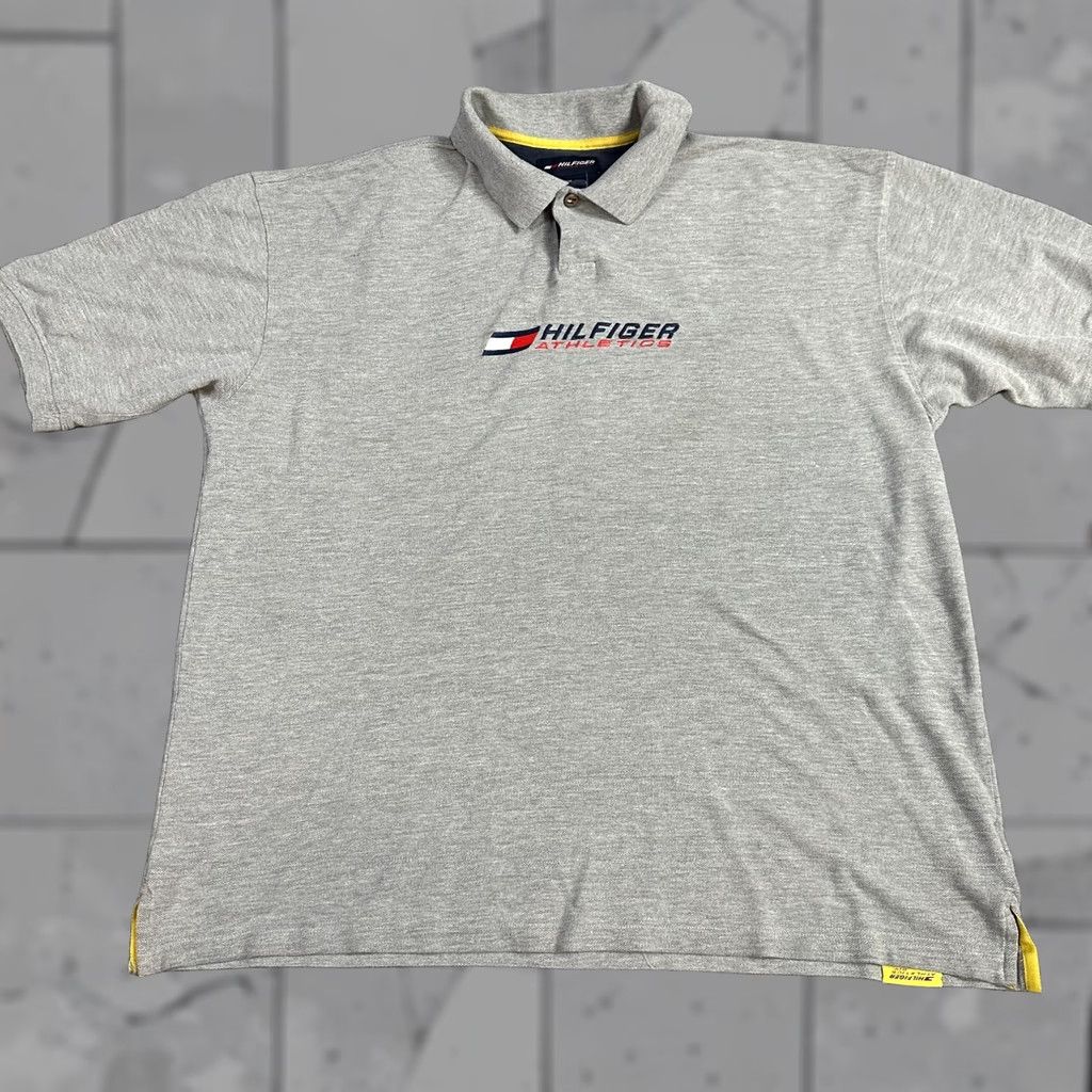 Tommy Hilfiger Tommy Hilfiger Polo Shirt 2XL Gray Heather Solid Embroidered Sports Shirt Mens Polo 2XL Gray Heather Vintage No Size US XXL / EU 58 / 5 - 1 Thumbnail