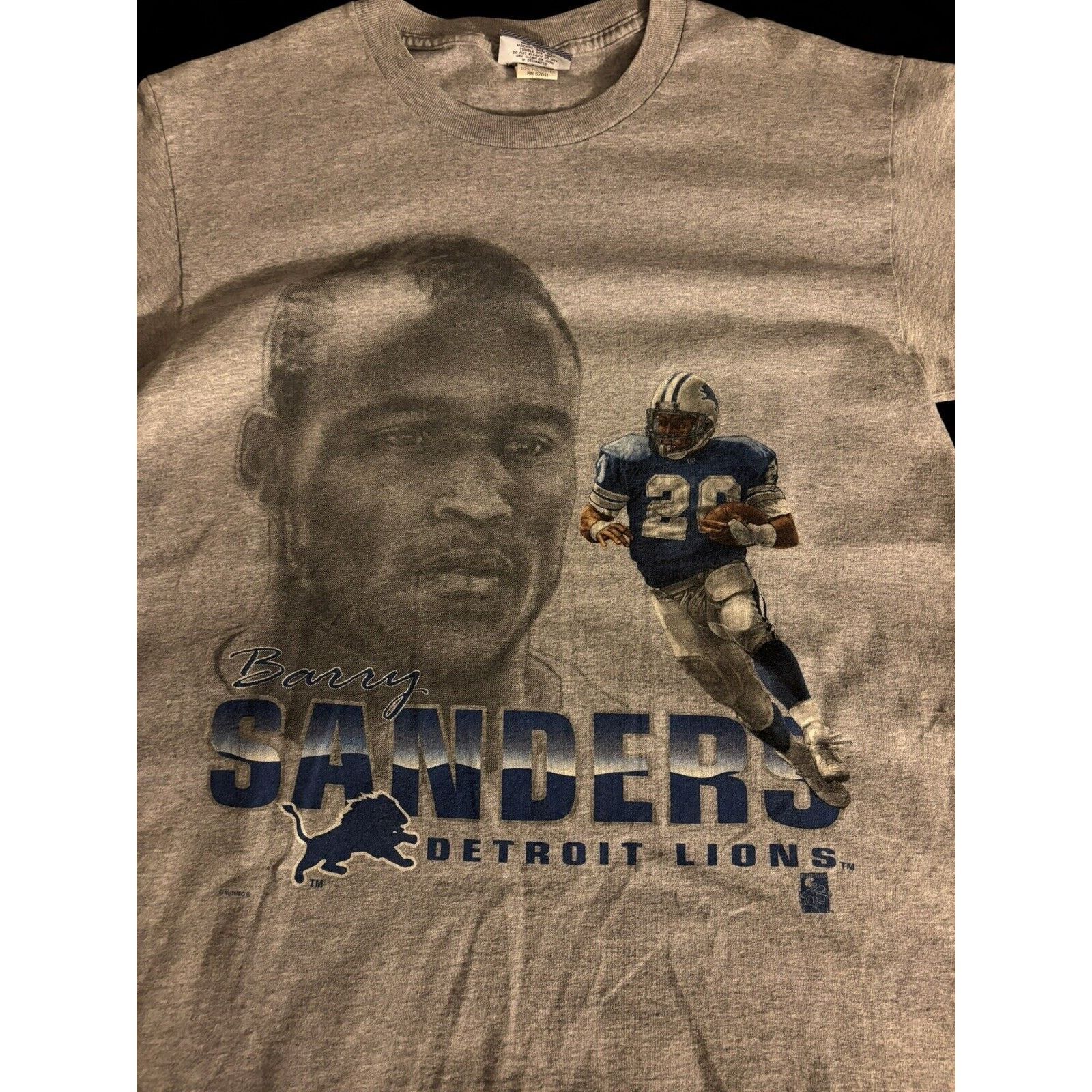 Vintage Detroit Lions Barry Sanders 90s Lee Graphic Tee