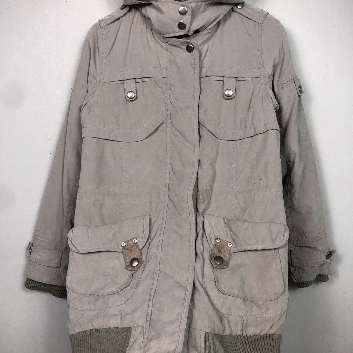 If Six Was Nine Jeff Joyous Archive Hooded Utility Parka Jacket Tan Size 90 Size US S / EU 44-46 / 1 - 4 Thumbnail