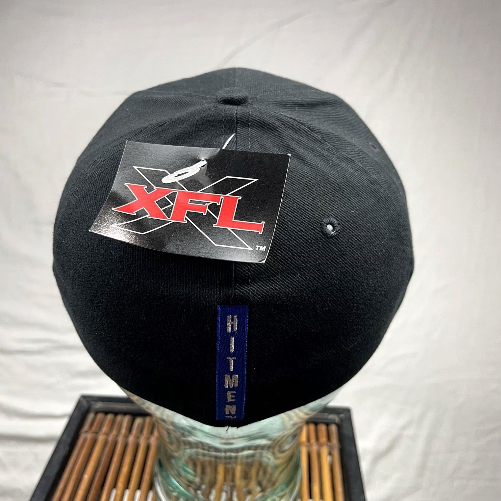 Drew VINTAGE Drew Pearson Hitmen Hat Cap Mens Fitted Stretch Black XFL Baseball Cap Men One Size Black City Sports Adjustable, Breathable, Stretch Size US M / EU 48-50 / 2 - 5 Thumbnail