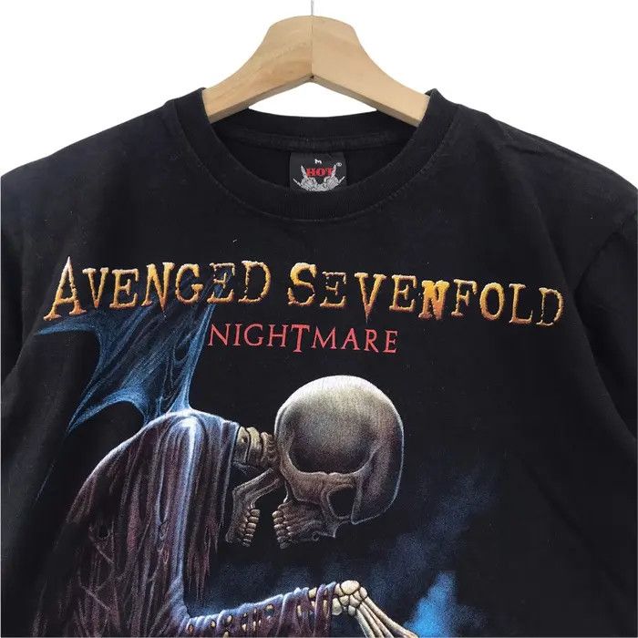 Band Tees Vtg AVENGED SEVENFOLD NIGHTMARE 2010 Album Tee Shirt Band Size US S / EU 44-46 / 1 - 4 Thumbnail