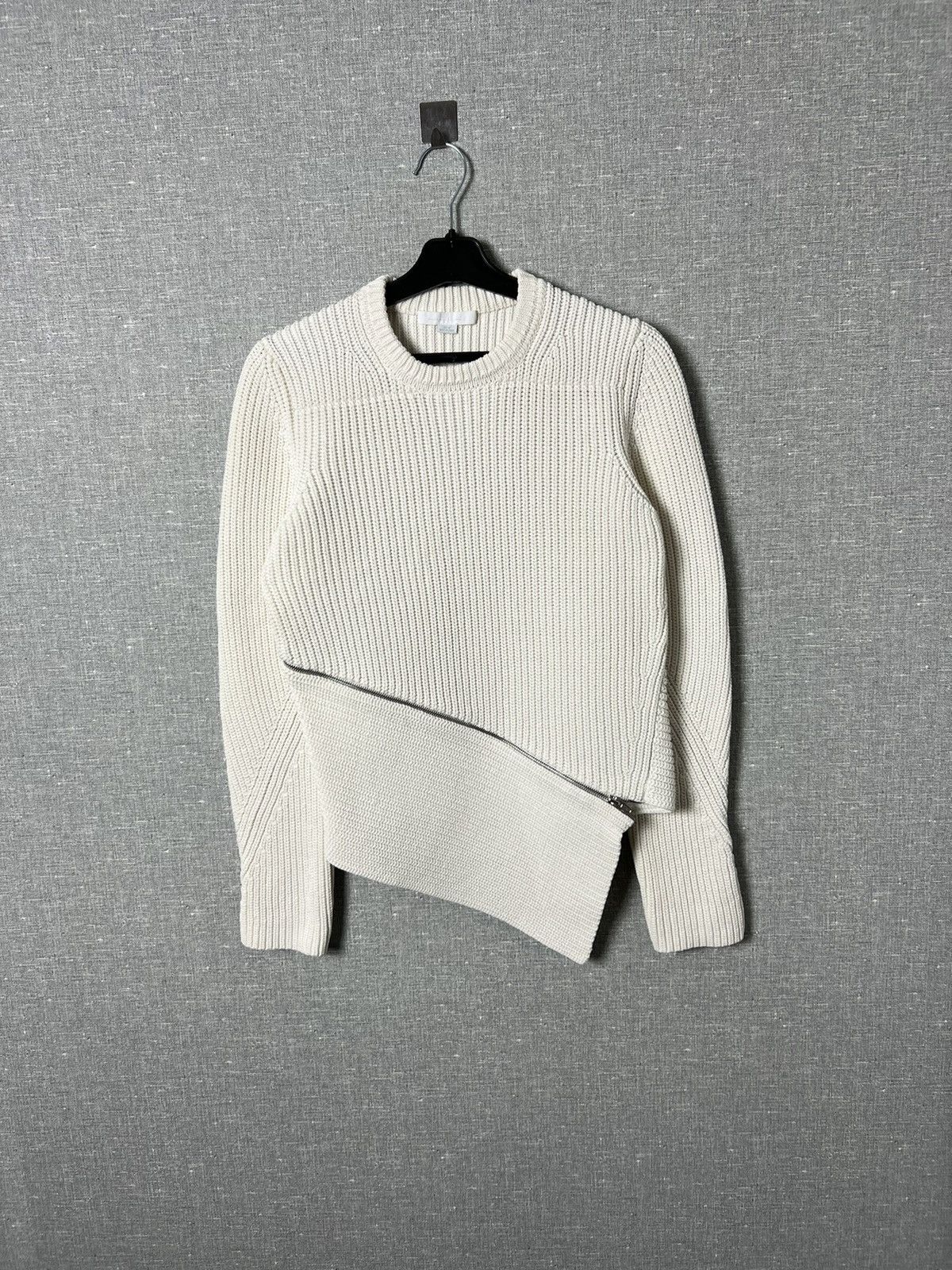 Alexander Wang ALEXANDER WANG Asymmetrical Zip Peel Away Knitted Sweater Size M / US 6-8 / IT 42-44 - 2 Thumbnail