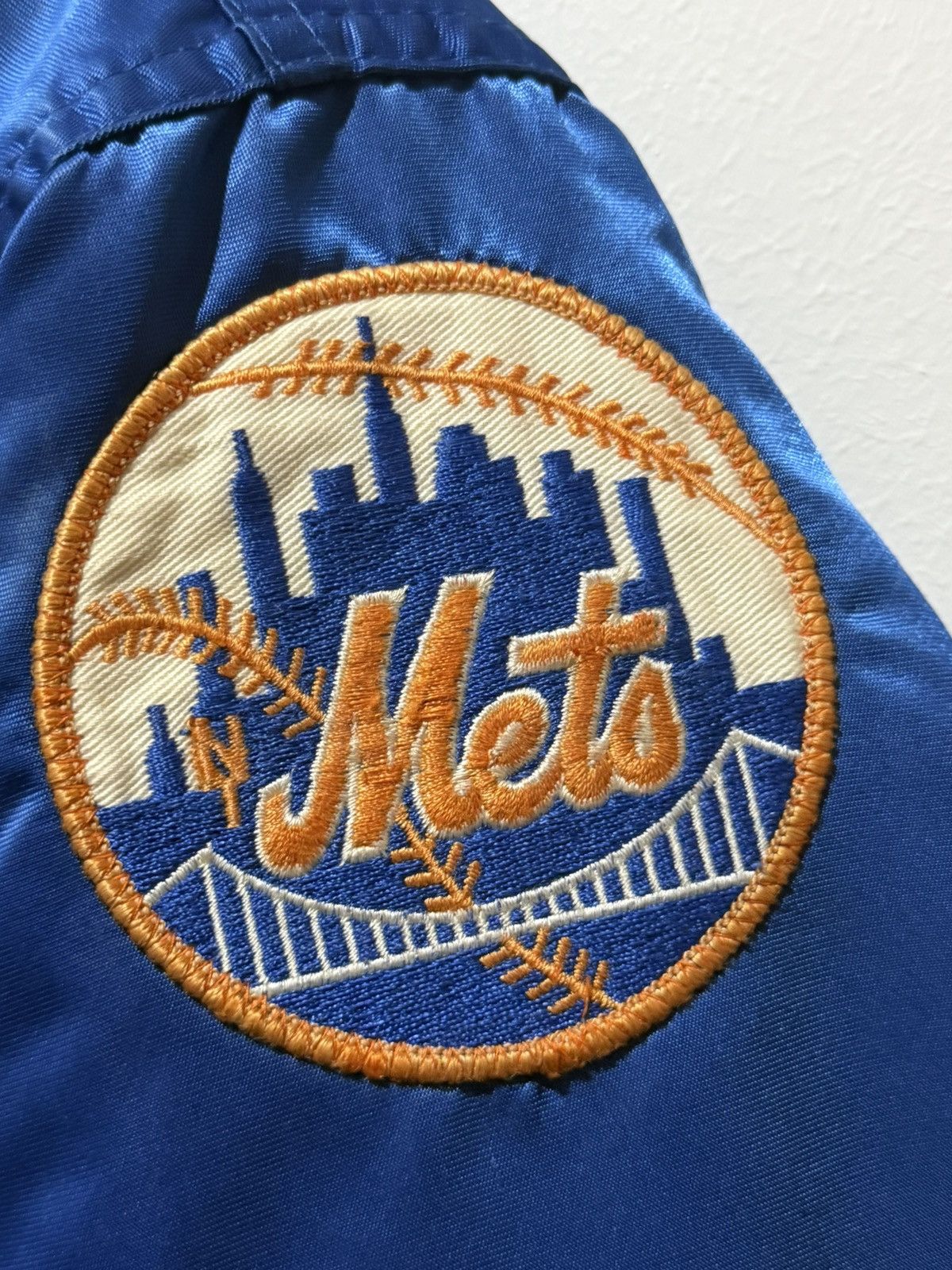 Starter Vintage 80s Starter Mets satin bomber jacket Size US M / EU 48-50 / 2 - 13 Thumbnail