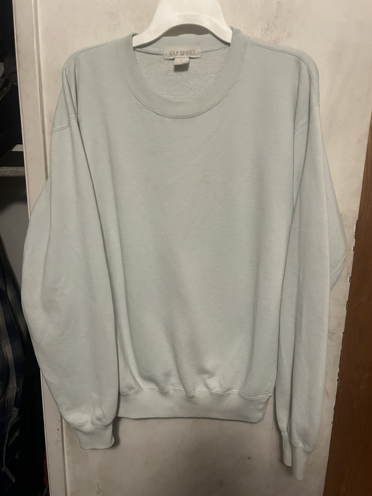 Vintage 80’s Gap Sport Size XL Sweater Light Blue