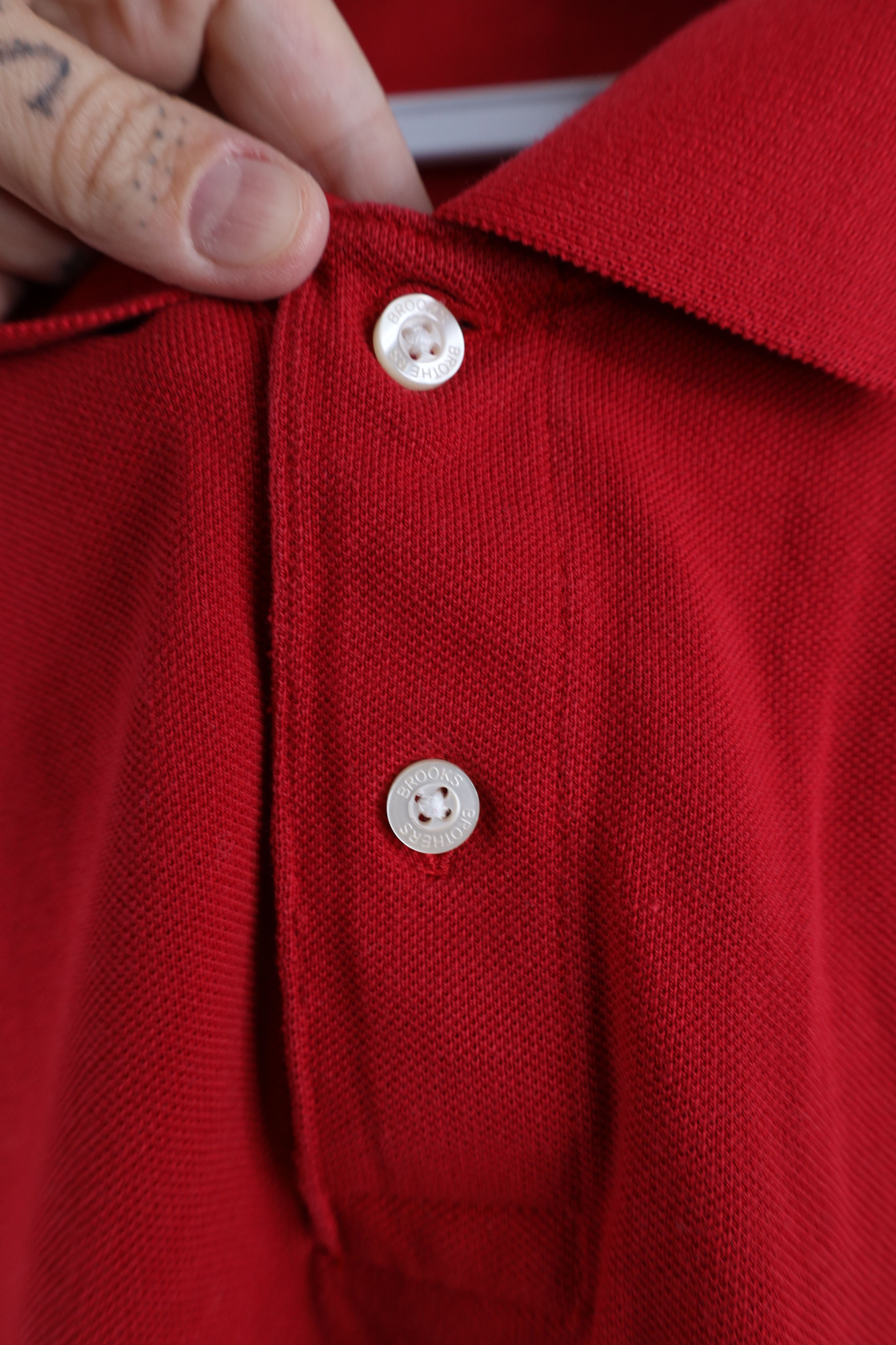 Brooks Brothers Vintage Brooks Brothers Slim Fit Performance Polo Shirt Red Size US L / EU 52-54 / 3 - 5 Thumbnail