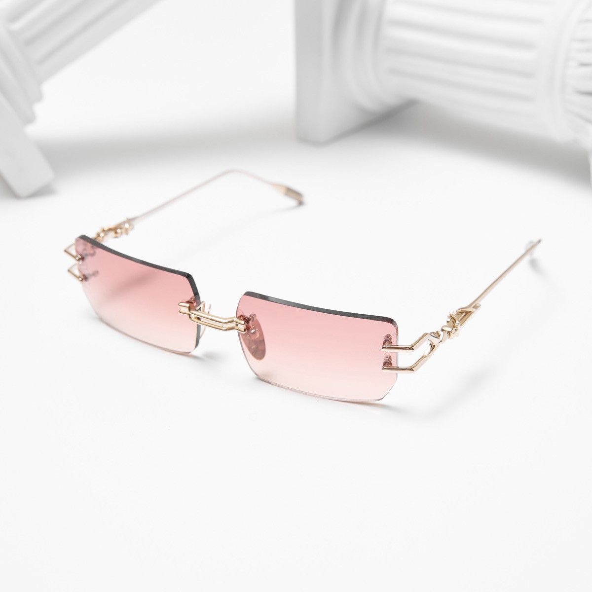 CHROME HEARTS LORDIE GOLD PLATED SUNGLASSES