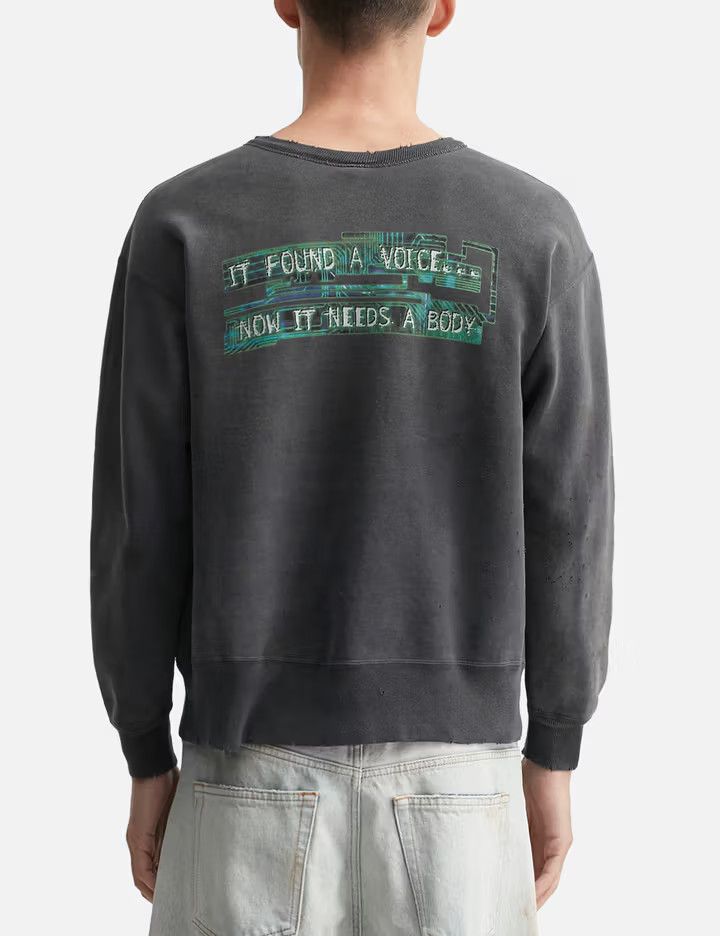 Saint Michael o1mle0326 Ghost in The Shrll Crewneck Sweatshirt in Black Size US M / EU 48-50 / 2 - 3 Thumbnail