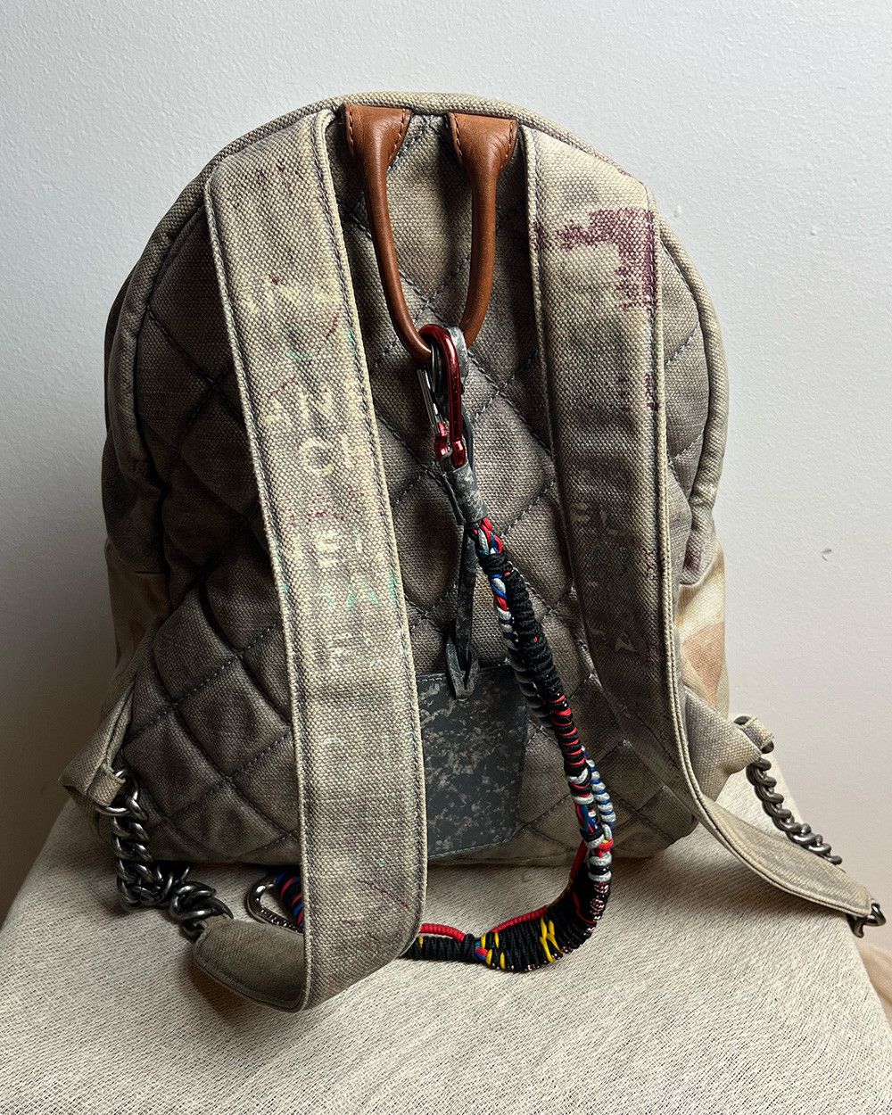 Chanel Chanel S/S 14 Graffiti Runway Backpack By Karl Lagerfeld Size ONE SIZE - 11 Thumbnail