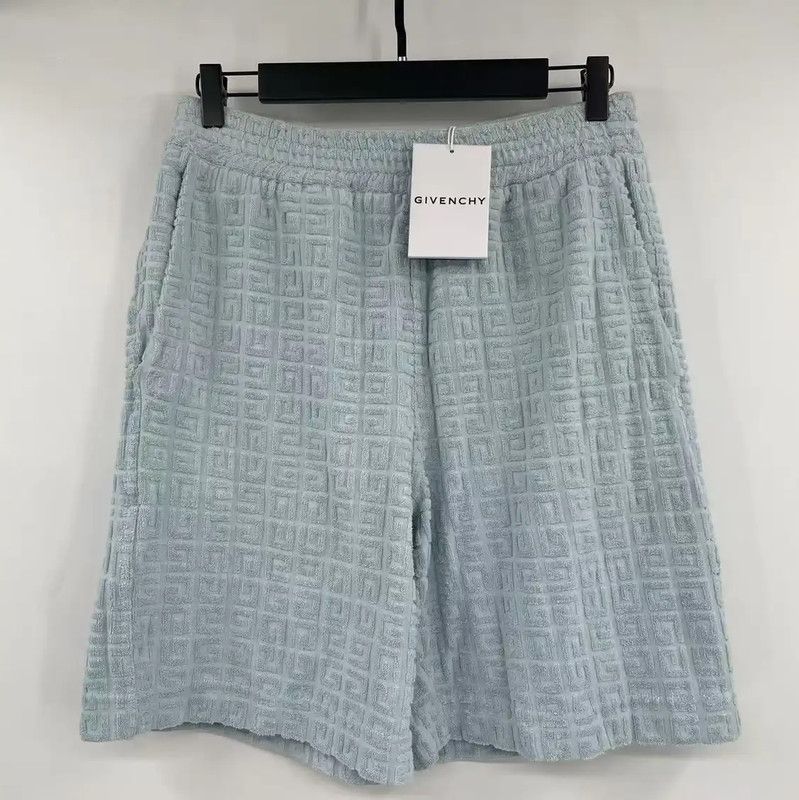 Givenchy Givenchy Summer Blue Cotton Men's Shorts 0089 Size US 27 - 1 Thumbnail