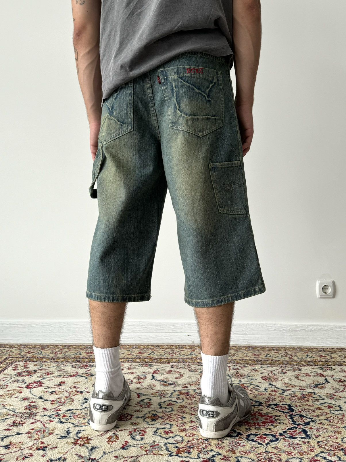Affliction × Ecko Unltd. × Vintage Vintage Y2K Ecko Unltd. Opium Carpenter Acid Jeans Shorts Size US 32 / EU 48 - 1 Thumbnail