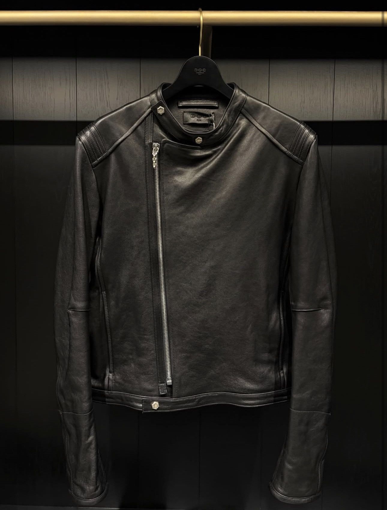 424 × Hoorsenbuhs RACE LEATHER JACKET Size US M / EU 48-50 / 2 - 11 Thumbnail