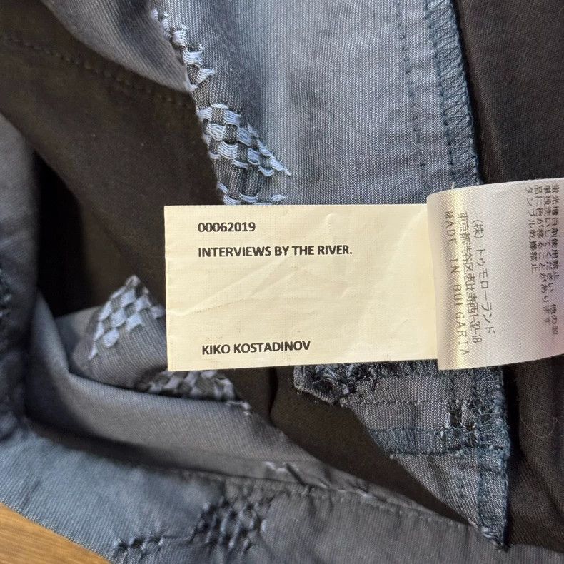 Kiko Kostadinov KIKO KOSTADINOV Size S00062019 Kanu Blue Flower Pants 2505 Size US 29 - 4 Thumbnail