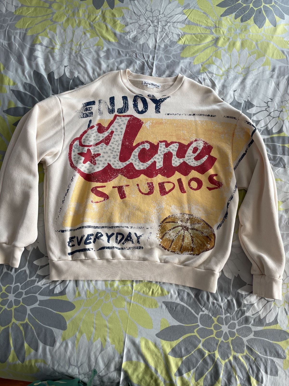 image of Acne Studios Sweatshirt in Cream, Men's (Size Large)