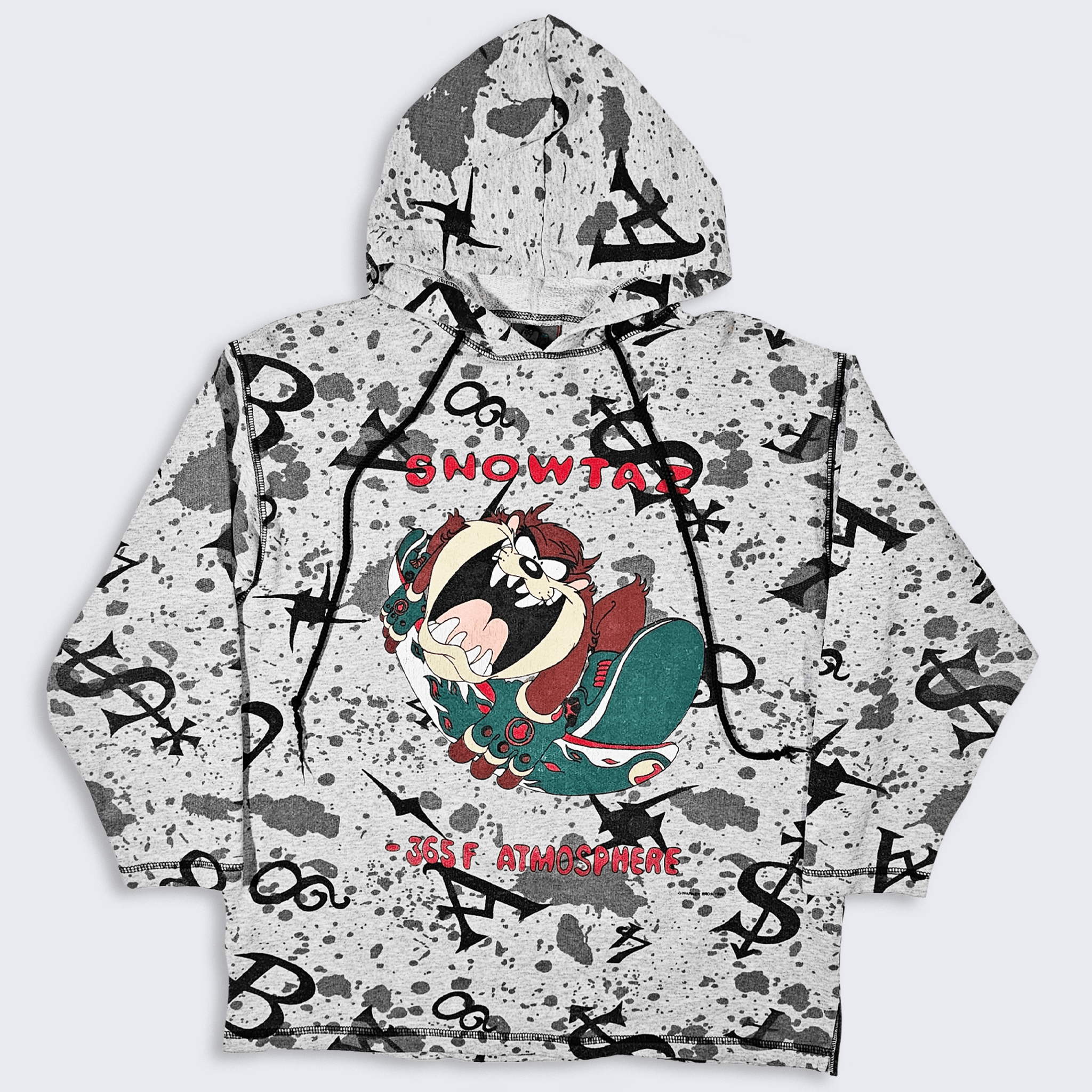 Vintage Taz Vintage 90s Looney Tunes Snowboard Hoodie Sweatshirt Size US M / EU 48-50 / 2 - 1 Thumbnail