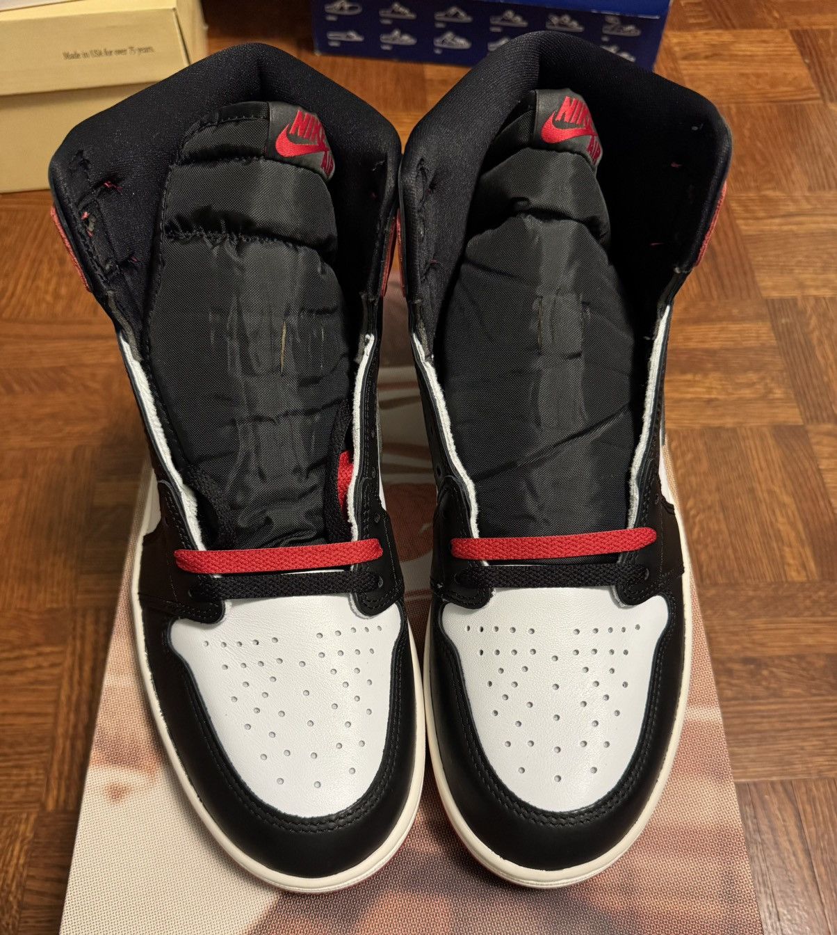 Jordan Brand Jordan 1 Retro High OG Black Toe Reimagined Size US 11 / EU 44 - 1 Thumbnail