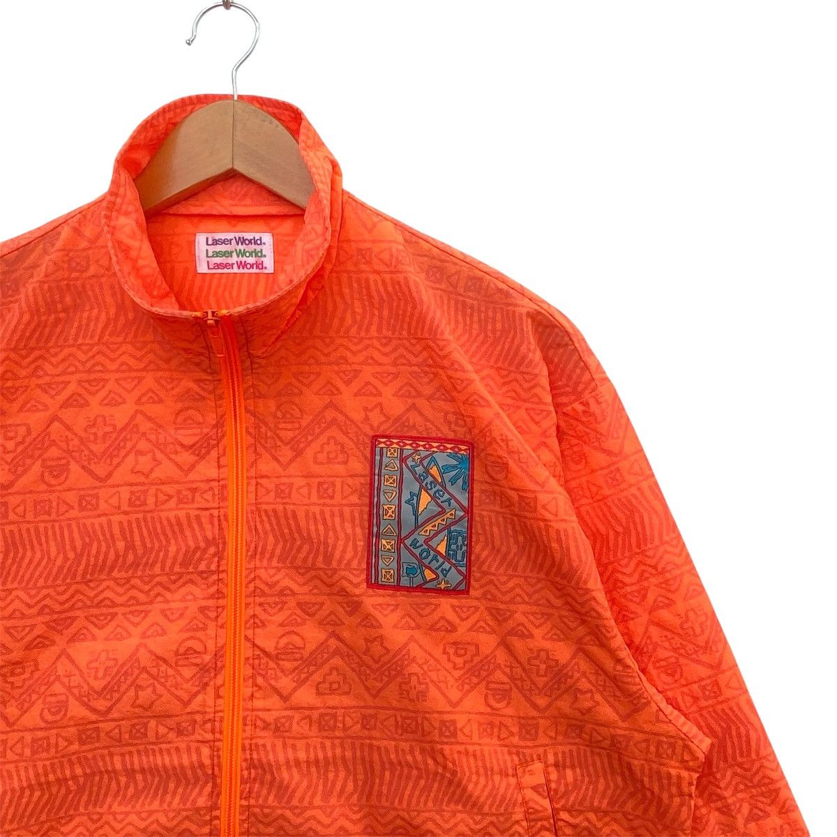 Mizuno Vintage 90s Lazer World Fullprint by Mizuno Light Jacket | M Size US M / EU 48-50 / 2 - 2 Thumbnail