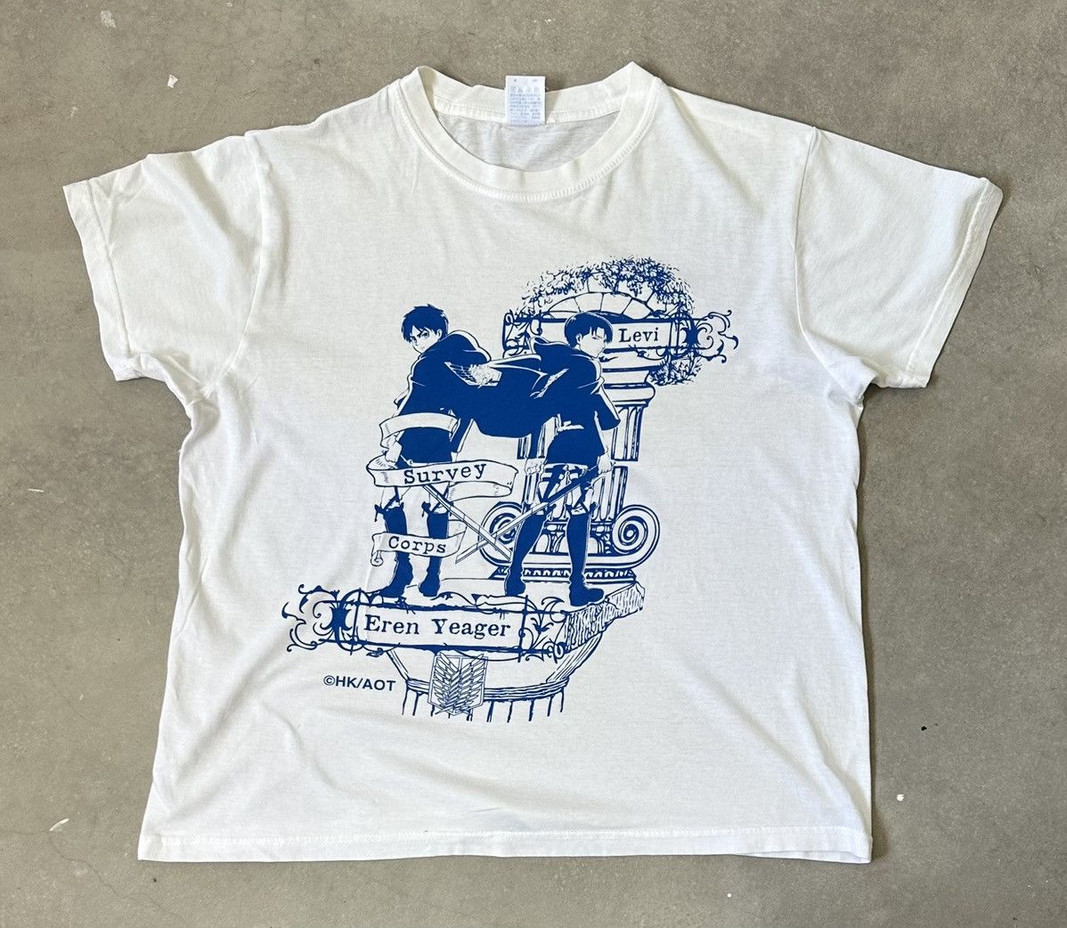 VINTAGE ATTACK ON TITAN LEVI ACKERMAN EREN YAEGER TEE