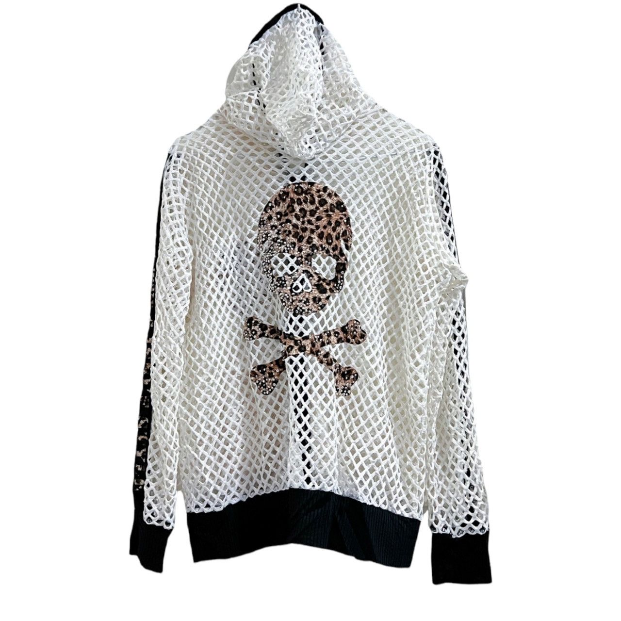 Japanese Brand Skull mesh hoodie zip up ➕🥀 Size US XL / EU 56 / 4 - 4 Thumbnail