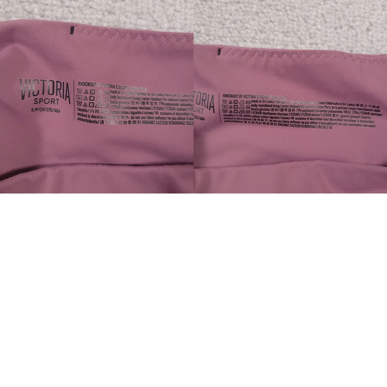 Victoria's Secret Victoria's Secret Sport Leggings Women Small Pink Mauve Knockout Tight Pockets Size 28" / US 6 / IT 42 - 10 Thumbnail