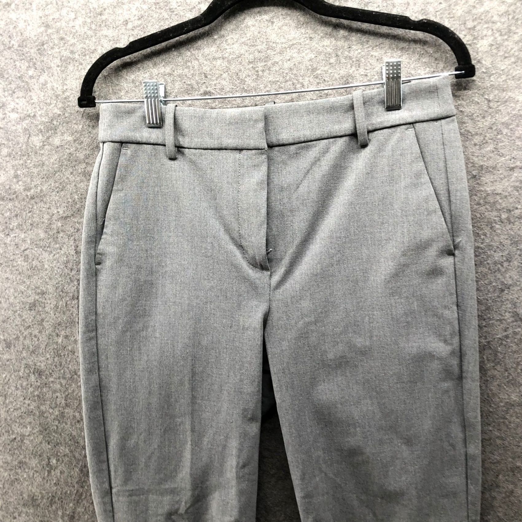 J.Crew J.Crew Ruby Crop Pant Womens 4 Gray High Rise Slim Fit Stretch Career Office Pants Crop Tailored Workwear Mens Women? Size 27" / US 4 / IT 40 - 3 Thumbnail