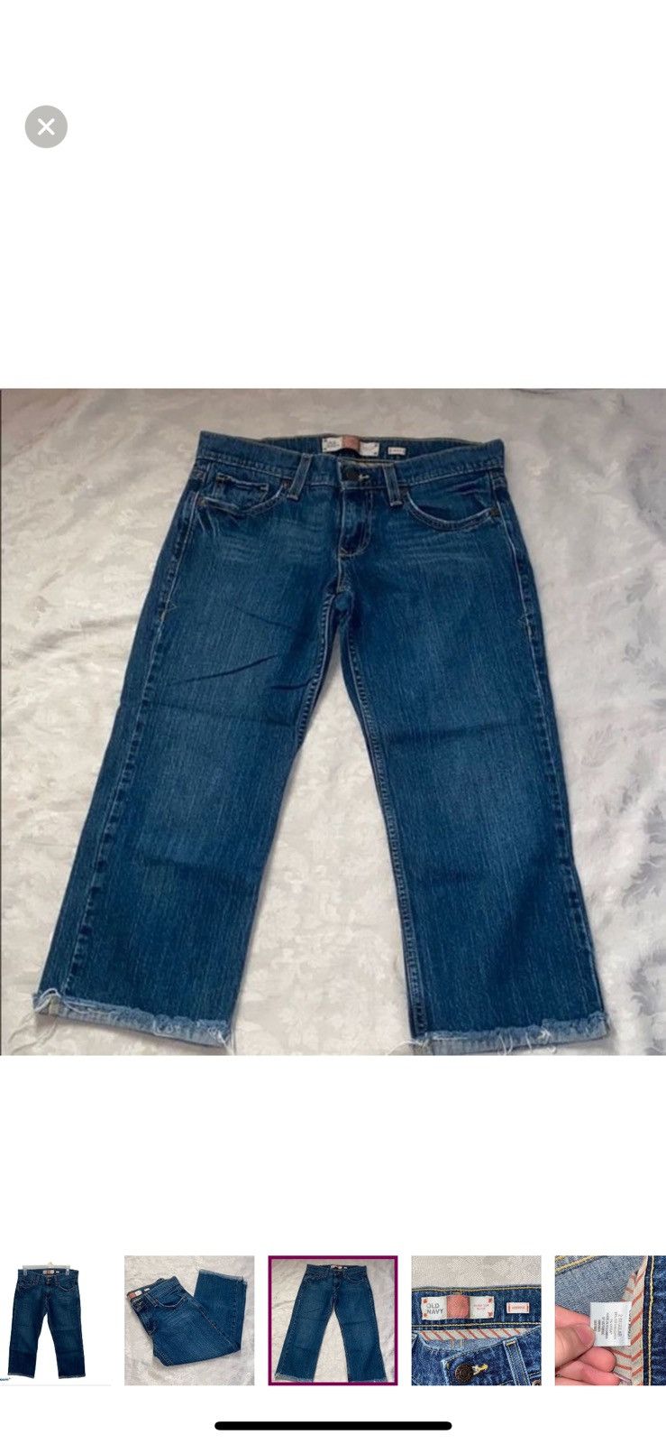 Old Navy Old navy ultra low rise denim capris size 2 Size 26" / US 2 / IT 38 - 5 Thumbnail