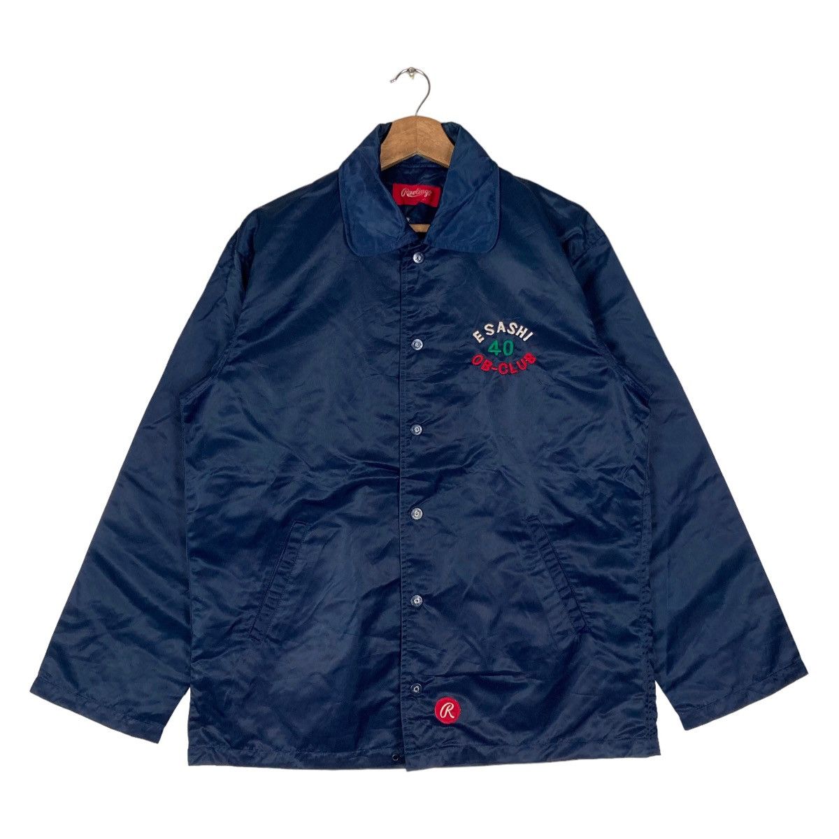 Asics Vintage Rawlings Manufacturer by Asics Snap Button Jacket Size US L / EU 52-54 / 3 - 1 Thumbnail