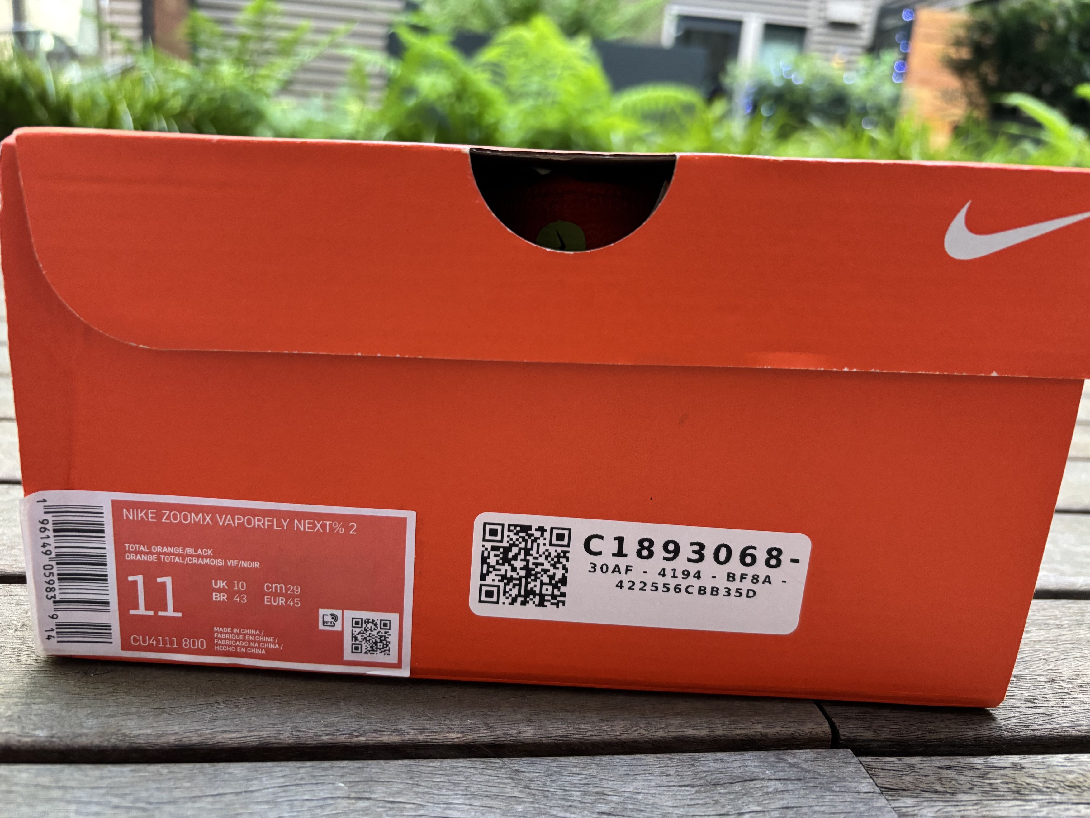 Nike NIKE ZOOMX VAPORFLY NEXT%2 TOTAL ORANGE/BLACK 11M 29CM 45EUR Size US 11 / EU 44 - 6 Thumbnail