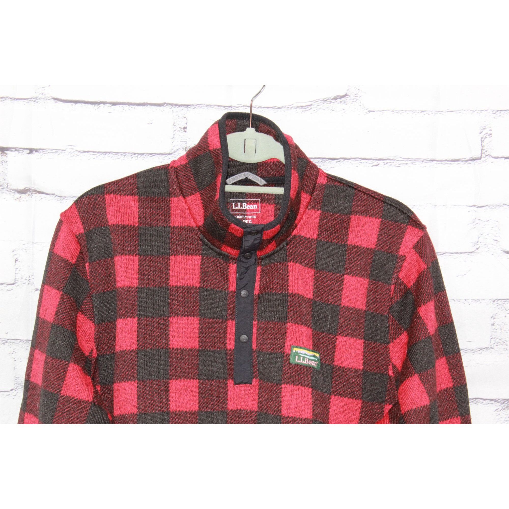 L.L. Bean LL Bean Men's Sweater Fleece Pullover Buffalo Plaid Outdoor Size US L / EU 52-54 / 3 - 3 Thumbnail