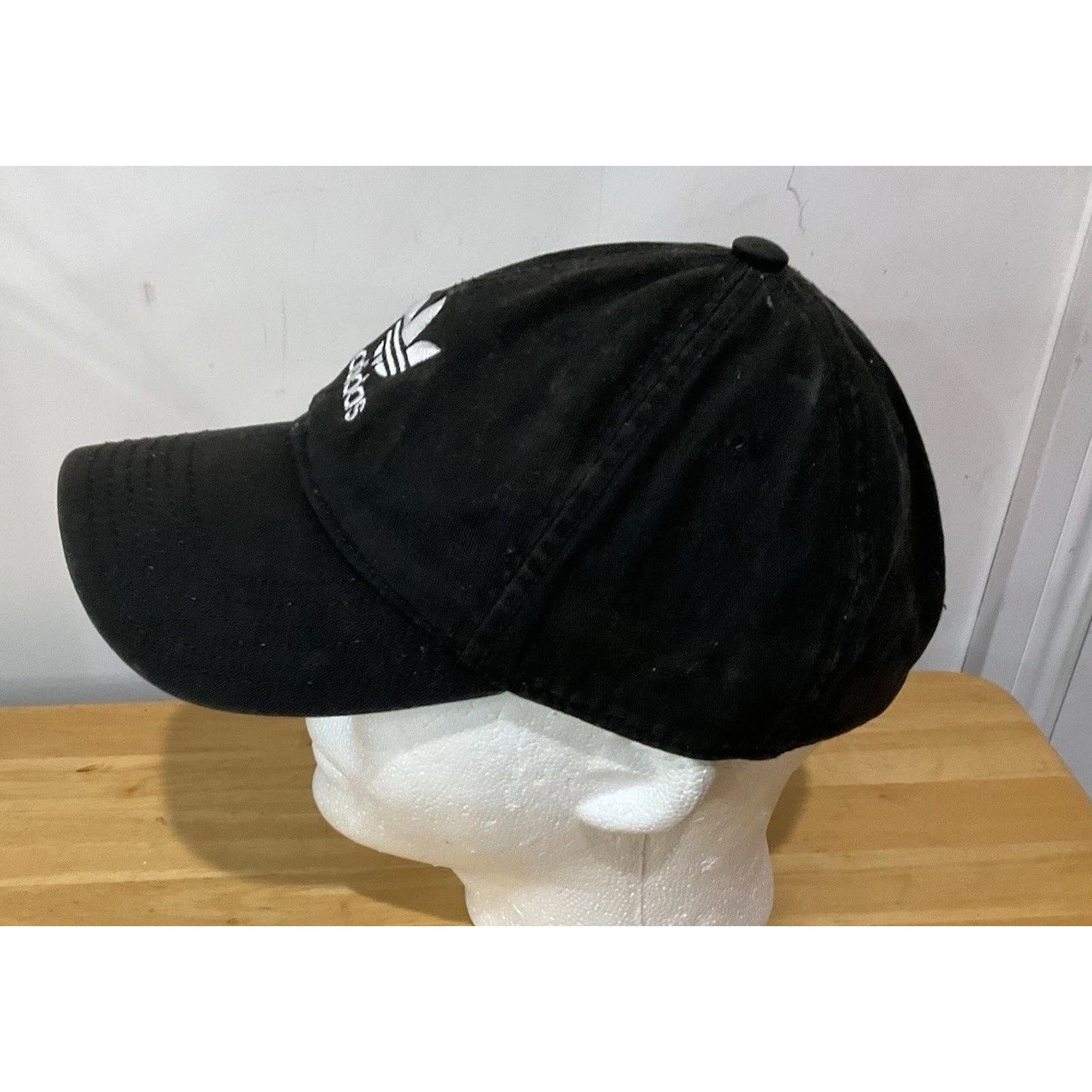Adidas Adidas Strap Back Embroidered Spell Out Distressed Faded Size ONE SIZE - 4 Thumbnail